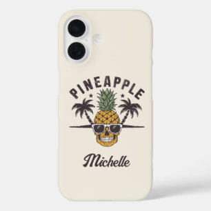 Funny Pineapple wearing sunglasses Personalised    iPhone 16 Case
