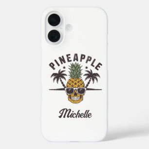 Funny Pineapple wearing sunglasses Personalised    iPhone 16 Case