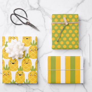 Funny Pineapple Wrapping Paper Set
