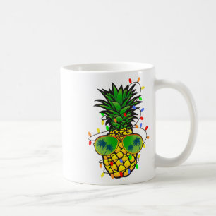 Funny Pineapple Xmas Tree Summer Christmas In July Coffee Mug