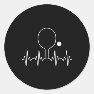 Funny Ping Pong Gift For Men Women Table Tennis He Classic Round Sticker