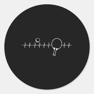Funny Ping Pong Gift For Men Women Table Tennis He Classic Round Sticker