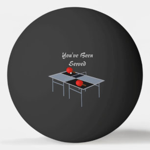 Funny Ping Pong Table Served Design, Ball