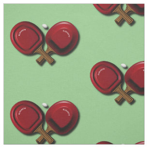 Funny Ping Pong Table Tennis Paddle With Oval Ball Fabric