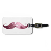 Funny Pink Bling Moustache