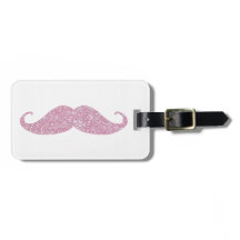 Funny Pink Bling Moustache