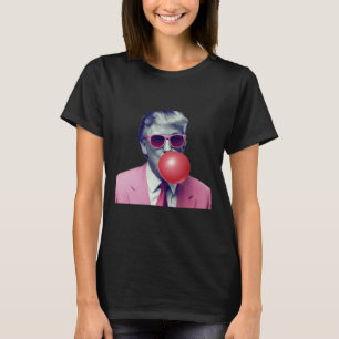 Funny Pink Donald Trump Bubble Gum Yum Tee 