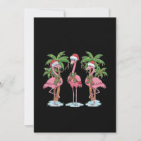 Funny Pink Flamingo "Dreaming of a Pink Christmas