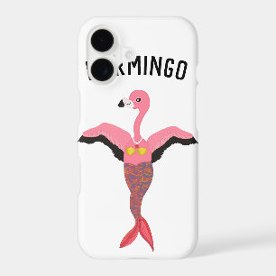 Funny Pink Mermingo Flamingo Mermaid Creature