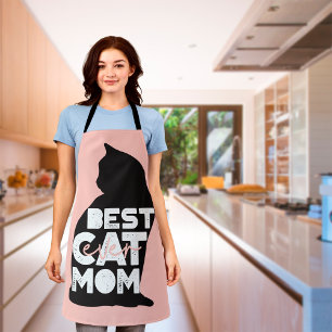 Funny Pink Mother's Day Best Cat Mum Ever Apron
