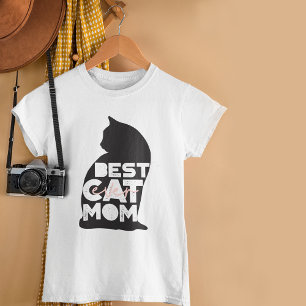 Funny Pink Mother's Day Best Cat Mum Ever T-Shirt