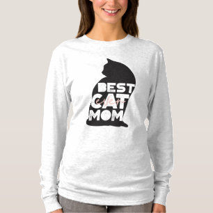 Funny Pink Mother's Day Best Cat Mum Ever T-Shirt