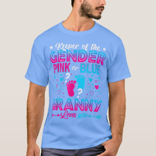 Funny Pink Or Blue Granny Loves You Gender Reveal T-Shirt