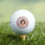 Funny Pink Personalised Photo Lost Golf Balls<br><div class="desc">Never mix up your balls again! Personalise the text and photo to create a unique golf gift. Designed by Thisisnotme©</div>