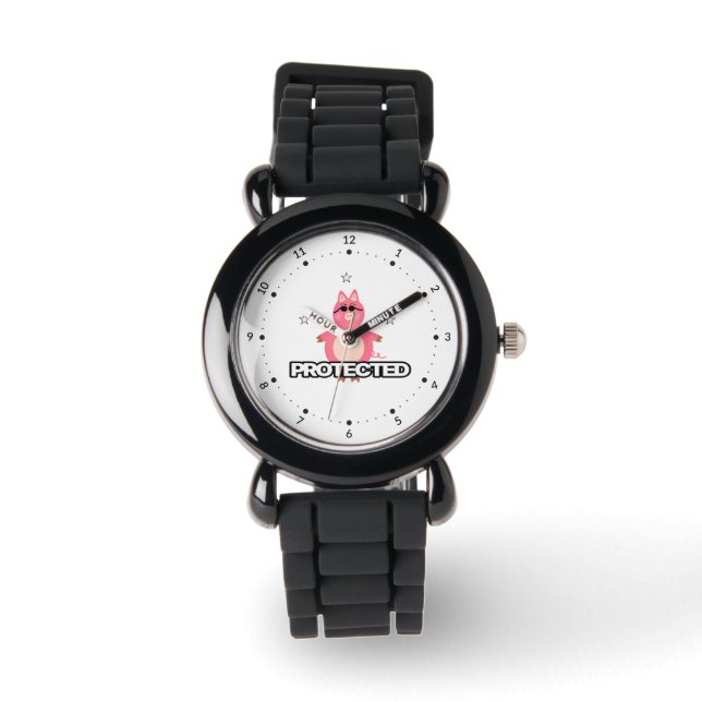 Funny pink pig watch (Front)