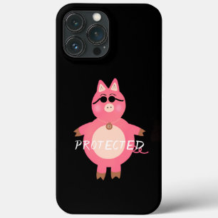 Funny pink piggy  iPhone 13 pro max case