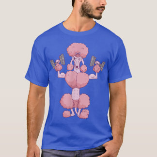 Funny Pink Poodle Gym Workout Training Powerliftin T-Shirt