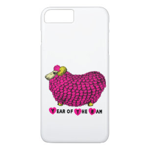Funny Pink Ram Chinese Year Zodiac iPhone Case-Mate iPhone Case