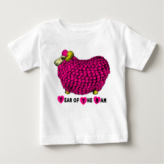 Funny Pink Ram Chinese Year Zodiac Toddler T Baby T-Shirt