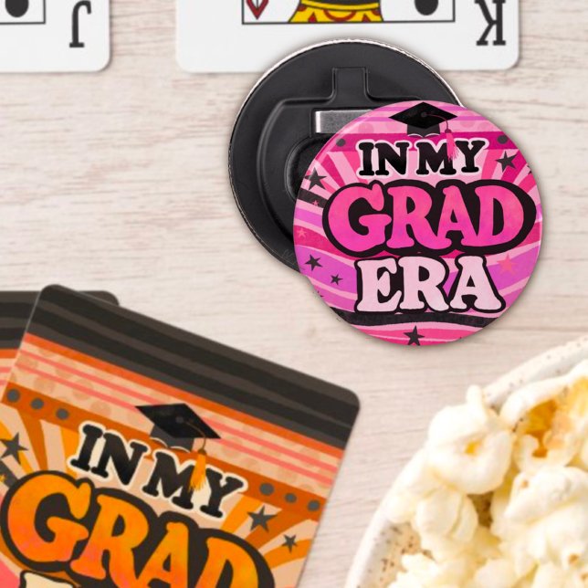 Funny Pink Retro Stylish Fun Modern Grad Era  Bottle Opener (Creator Uploaded)