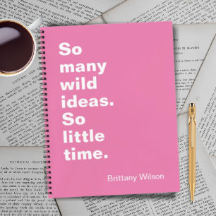 Funny Pink Spiral Notebook