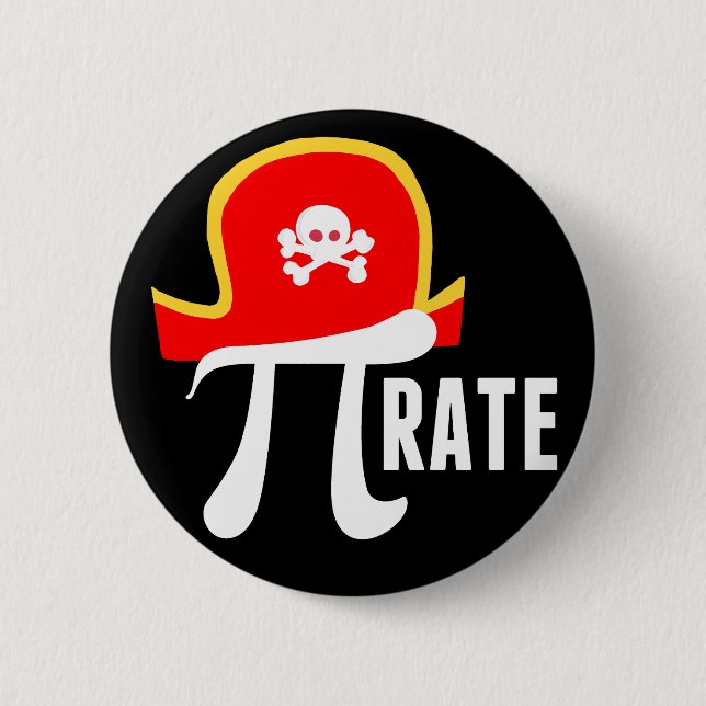 Funny Pirate 6 Cm Round Badge (Front)