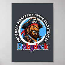 Funny Pirate Captain Quote Semi-Gloss Poster