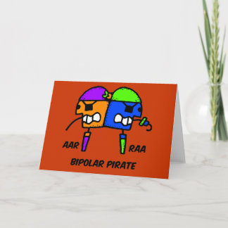 Funny pirate card