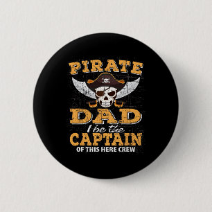 Funny Pirate Night Dad Cruise Family Vacation Part 6 Cm Round Badge