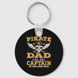 Funny Pirate Night Dad Cruise Family Vacation Part Key Ring