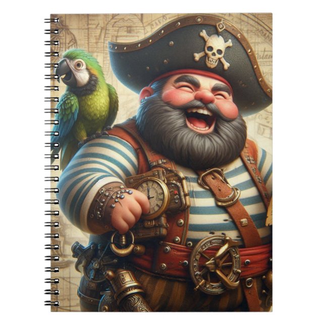 Funny Pirate Notebook (Front)
