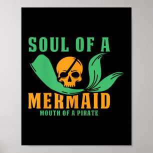 Funny Pirate Outfit Freebooter Buccaneer Caribbean Poster