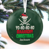 Funny Pirate Yo Ho Ho Ho Merry Christmas