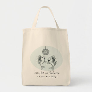 Funny Pisces Fish Pun Zodiac Birthday Holiday Tote Bag
