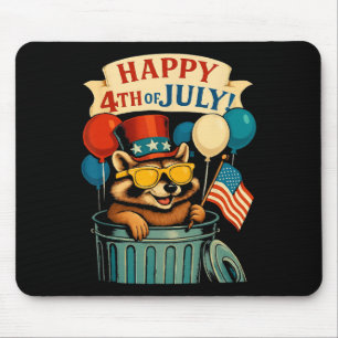 Funny Piston Muscle Car Mechanic 4th Of July Proud Mouse Pad