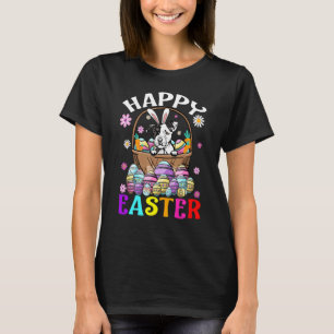 Funny Pit Bull Dog Happy Easter Bunny Eggs Easter T-Shirt