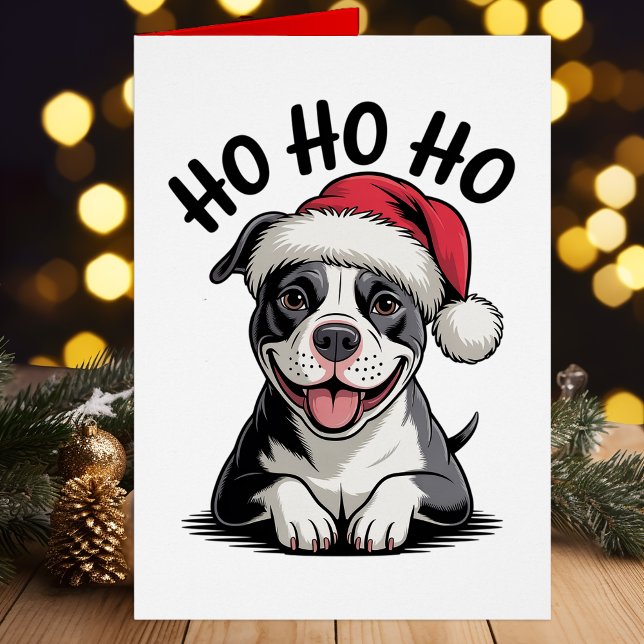 Funny Pit Bull Santa Pittie Christmas Pitbull Dog  (Creator Uploaded)