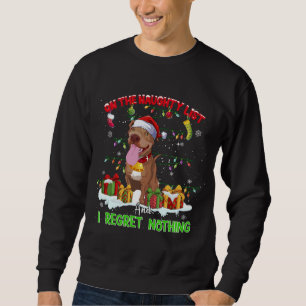 Funny Pitbull Christmas Ugly Sweater Dog Xmas Outf