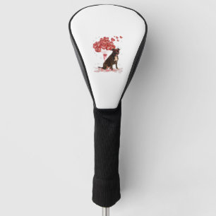 Funny Pitbull Heart Valentines Day Dog Dad Mum Gif Golf Head Cover