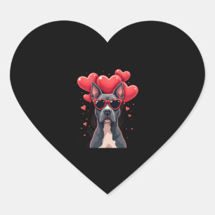 Funny Pitbull Heart Valentines Day Dog Dad Mum Gif Sticker