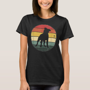 Funny Pitbull Vintage Pit Bull Dog Dad Mum Lover T-Shirt