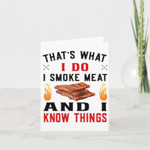 Funny Pitmaster Byrbecue Ribs - I Smoke Meat Bbq G Card