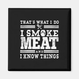 Funny Pitmaster I Smoke Meat Bbq Smoker Grill Gift Magnet