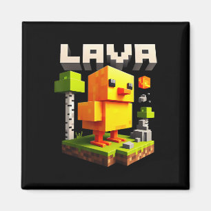 Funny Pixel Chicken Gamer Humour Meme  Magnet