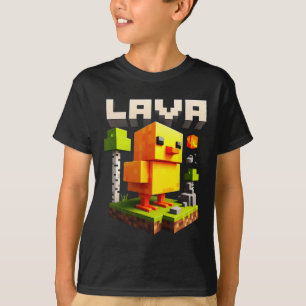 Funny Pixel Chicken Gamer Humour Meme  T-Shirt