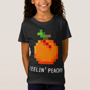 Funny Pixel Peach - Retro 8 - Bit Arcade Gamer Fee T-Shirt