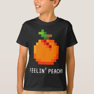 Funny Pixel Peach - Retro 8 - Bit Arcade Gamer Fee T-Shirt