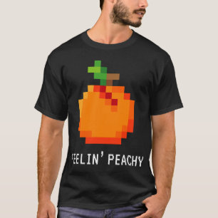 Funny Pixel Peach - Retro 8 - Bit Arcade Gamer Fee T-Shirt