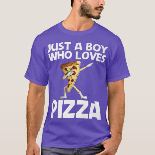 Funny Pizza Art For Boys Kids Pizza Slice Italian T-Shirt