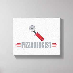 Funny Pizza Canvas Print